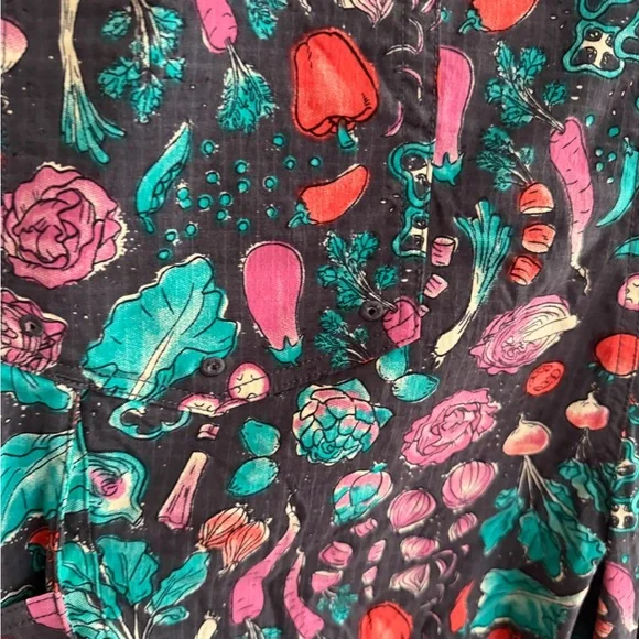 Duluth Trading Co Black and Teal Patterned Jumpsuit - Picture 6 of 6